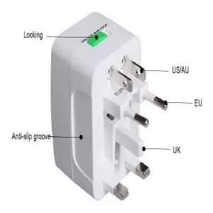 Adaptador de viaje universal USB