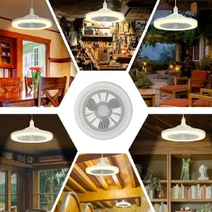 Bombillo Ventilador Led 2 En 1