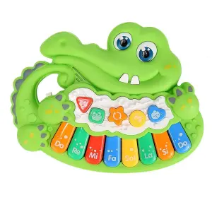 Piano Cocodrilo Sonido Y Notas Musicales