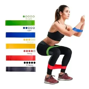 Ud Bandas Ejercicio Silicona 5 Pzas