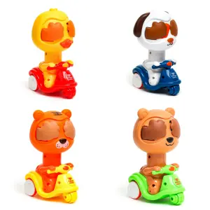 Motos Impulso Animales Tigre Oso X 4 Uni