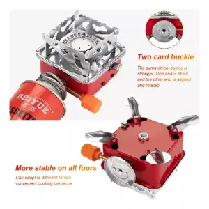 Estufa de camping + gas butano de 450