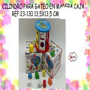Cilindro de gateo en madera