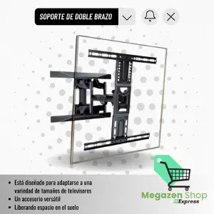 SOPORTE DE DOBLE BRAZO 40"-80"