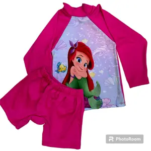 Traje de baño sirenita fucsia niña
