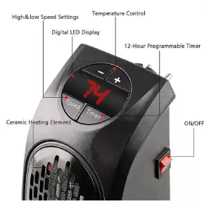 Calentador de ambiente +control