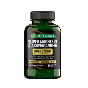 Magnesio + Ashwagandha 600Mg COMBO  X3