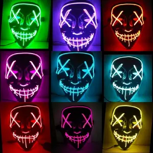 mascaras led la purga hallowen