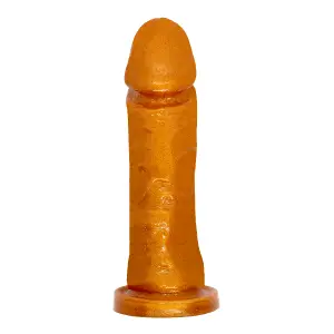 DILDO GLITTER BRONCE