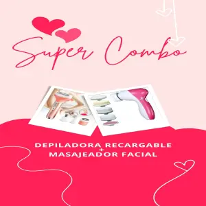 COMBO-Masajeador Facial+Depiladora Recar