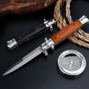 CUCHILLO PLEGABLE MADERA