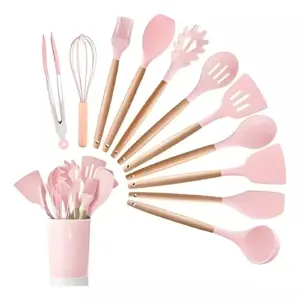 Set 12 Utensilios De Cocina Silicona Res