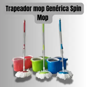 Trapeador Genérica Spin Mop: Limpieza fácil y eficiente - Trapeador mop Genérica Spin Mop