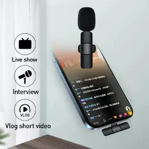Micrófono doble de solapa para iPhone