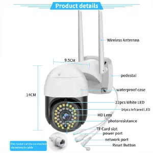 CÁMARA EXTERIOR DE SEGURIDAD -PTZ V380