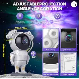 PROYECTOR ASTRONAUTA DE PIE
