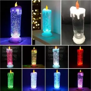 Velón Vela Decorativa Mirella Luces Led