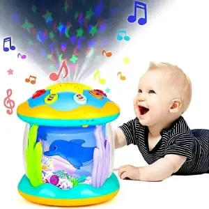 Proyector giratorio musical para bebé