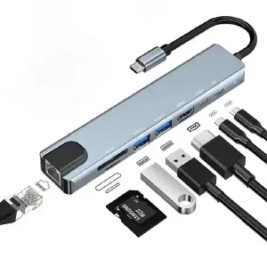 ADAPTADOR HUB 8 EN 1