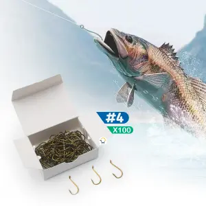 Anzuelo Pesca Nro4 X100 Unidades DG8566