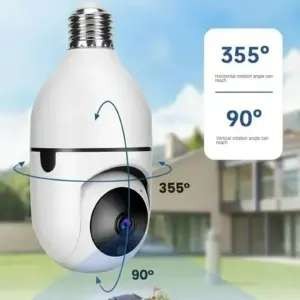camara Robótica Tipo Bombillo WiFi, 360