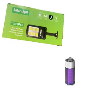 COMBO LAMPARA SOLAR +REGALO ANTIMOSQUITO