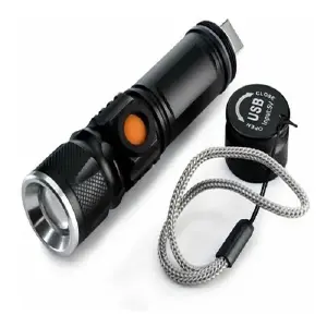 Linterna Recargable Led Tactica Usb Mili