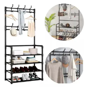 Organizador de ropa, perchero, zapatero,