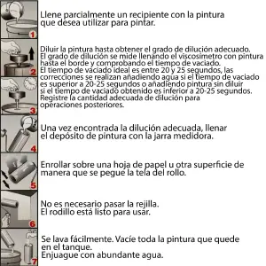 Kit Rodillo de Pintura Recargable Fino