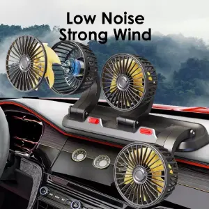 Ventilador Para Auto De 3 Cabezas