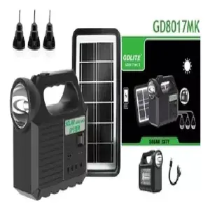 Kit Lampara Panel Solar Linterna