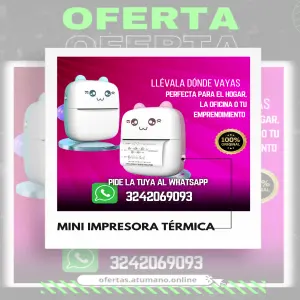 MINI IMPRESORA TÉRMICA: ¡Impresión portátil al alcance de tu mano! - MINI IMPRESORA TERMICA