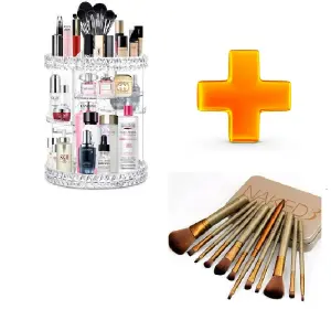 Organizador maquillaje obsequio brochas
