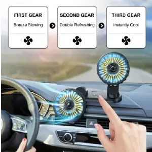 Ventilador de doble cabeza para coche