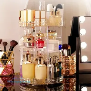 ORGANIZADOR DE MAQUILLAJE GIRATORIO