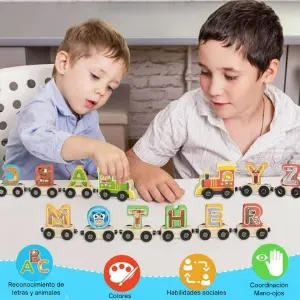 TREN MAGNETICO MONTESSORI NUMEROS