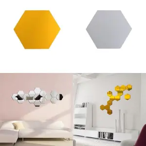 12 Espejos Hexagonales Para Decoracion