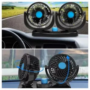 Ventilador Doble Para Carro Interior
