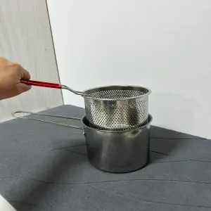 Olla Freidora con Escurridor de Aceite: ¡Cocina Saludable y Sin Esfuerzo! - Olla Freidora Con  Escurridor Aceite
