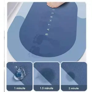 Tapete Pies De Baño Absorbente Antidesli