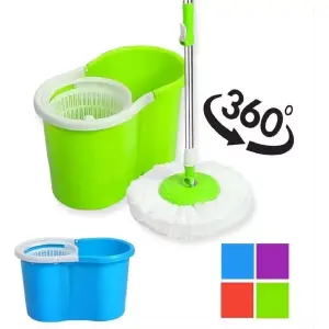 TRAPERO GIRATORIO 360 MAS BALDE PLASTICO