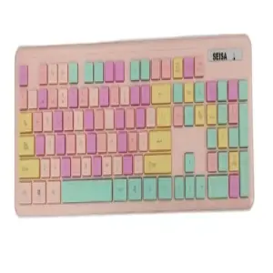 Combo Teclado Inalambrico Multicolor - W