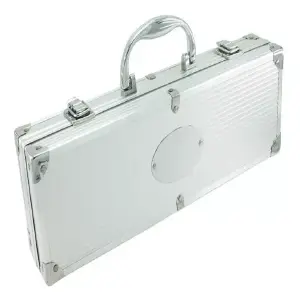 Set Bbq Caja En Aluminio Con Utensilios