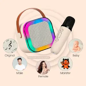 PARLANTE KARAOKE CON MICROFONO