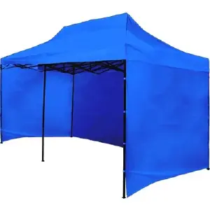 Toldo Plegable 6x3 con Paredes: ¡Tu Refugio Perfecto al Aire Libre! - Toldo 6x3 plegable con paredes AZUL