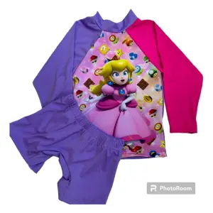 Traje de baño princesa peache lila-fucsi