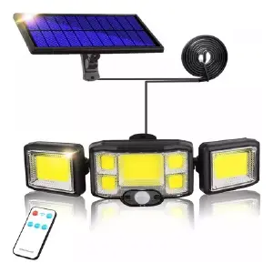 DG Lampara Solar 3 Cabezas 192 Led + Co