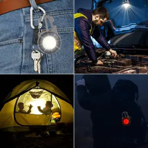 Llavero Linterna Multiusos, 6 modos luz