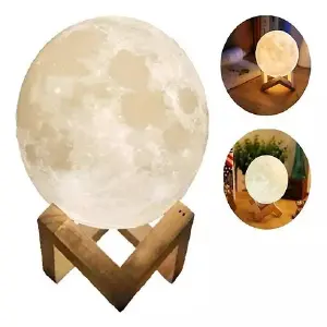 LAMPARA LUNA CON BASE