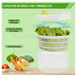 Escurridor Centrifugador De Verduras